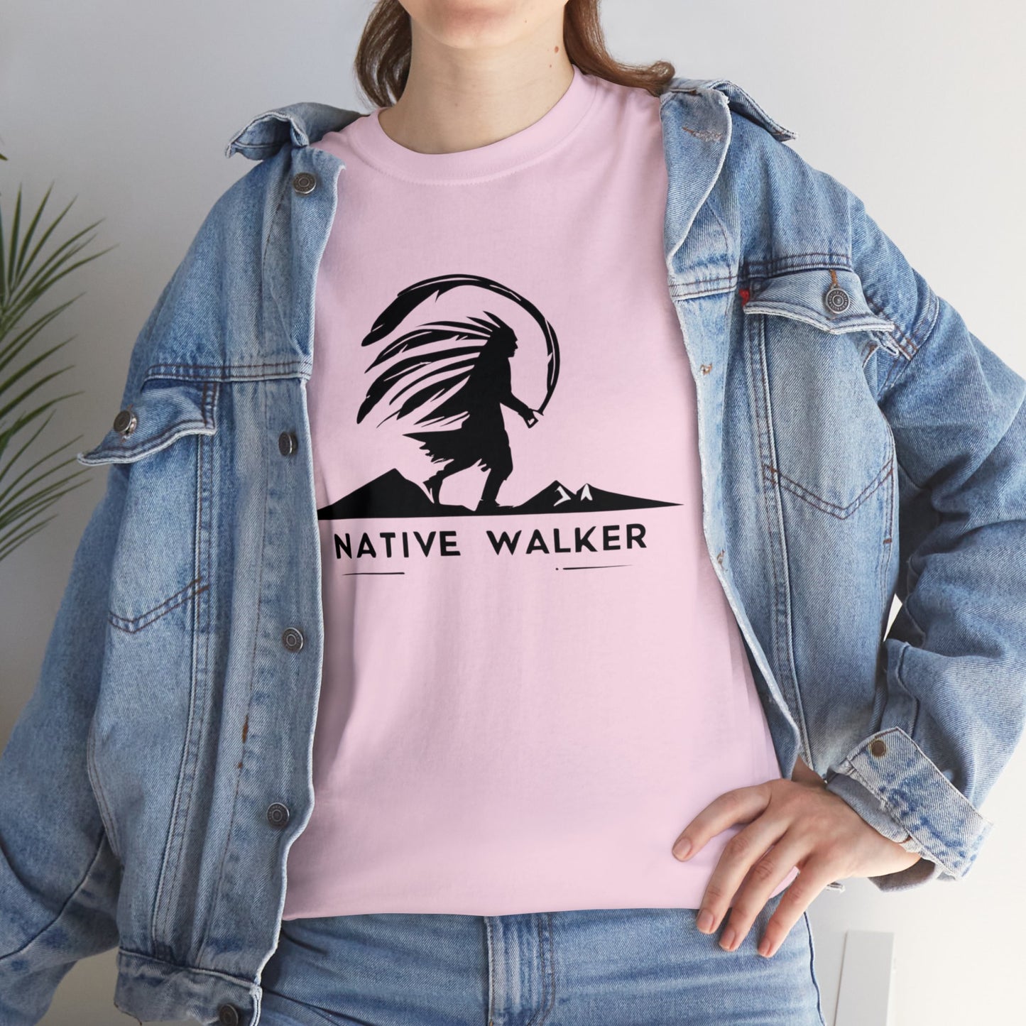 Native American Design T-shirt with Native Walker Logo