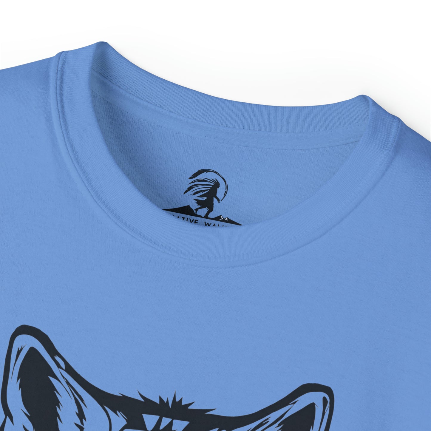 Native American Wolf and Feathers Design Tee