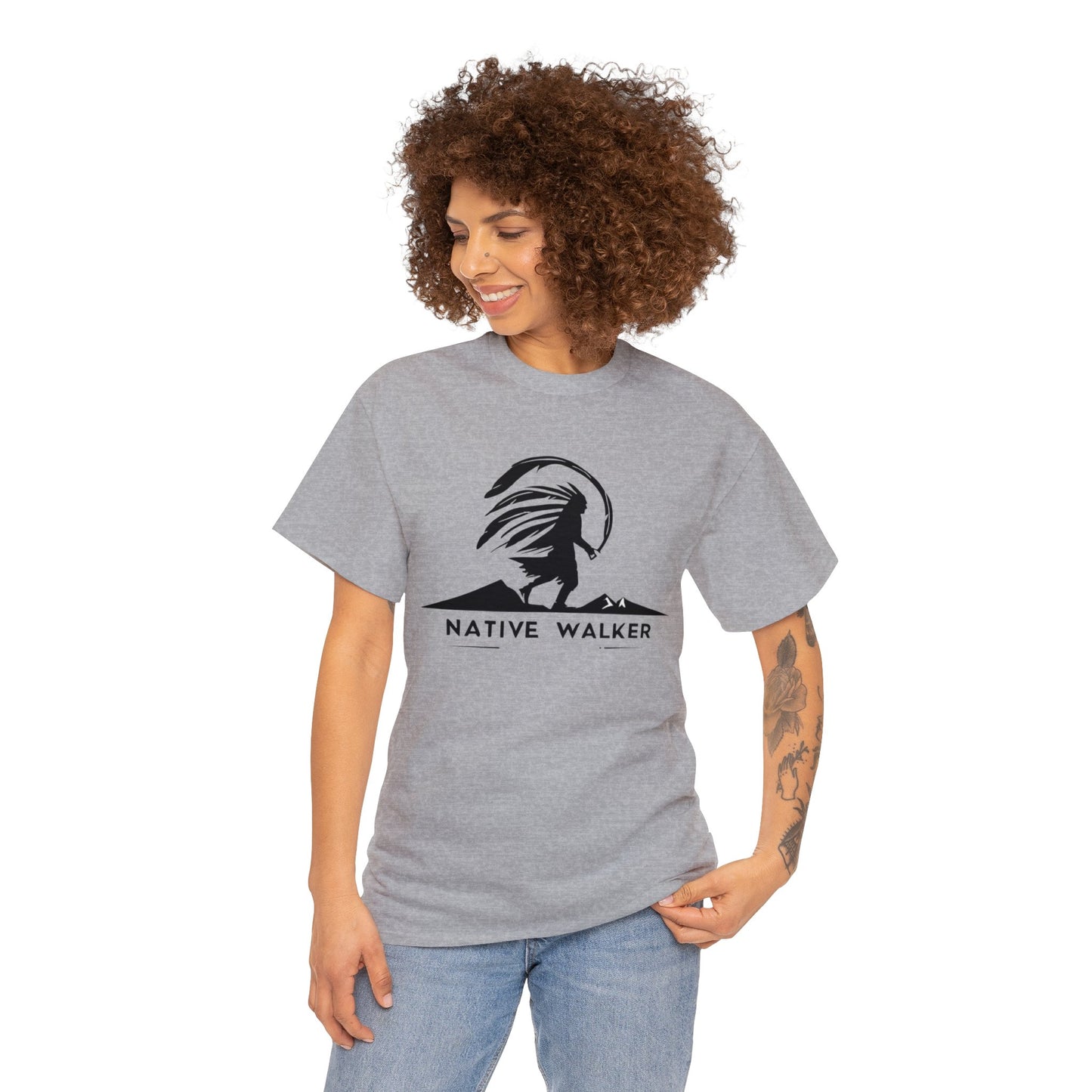 Native American Design T-shirt with Native Walker Logo