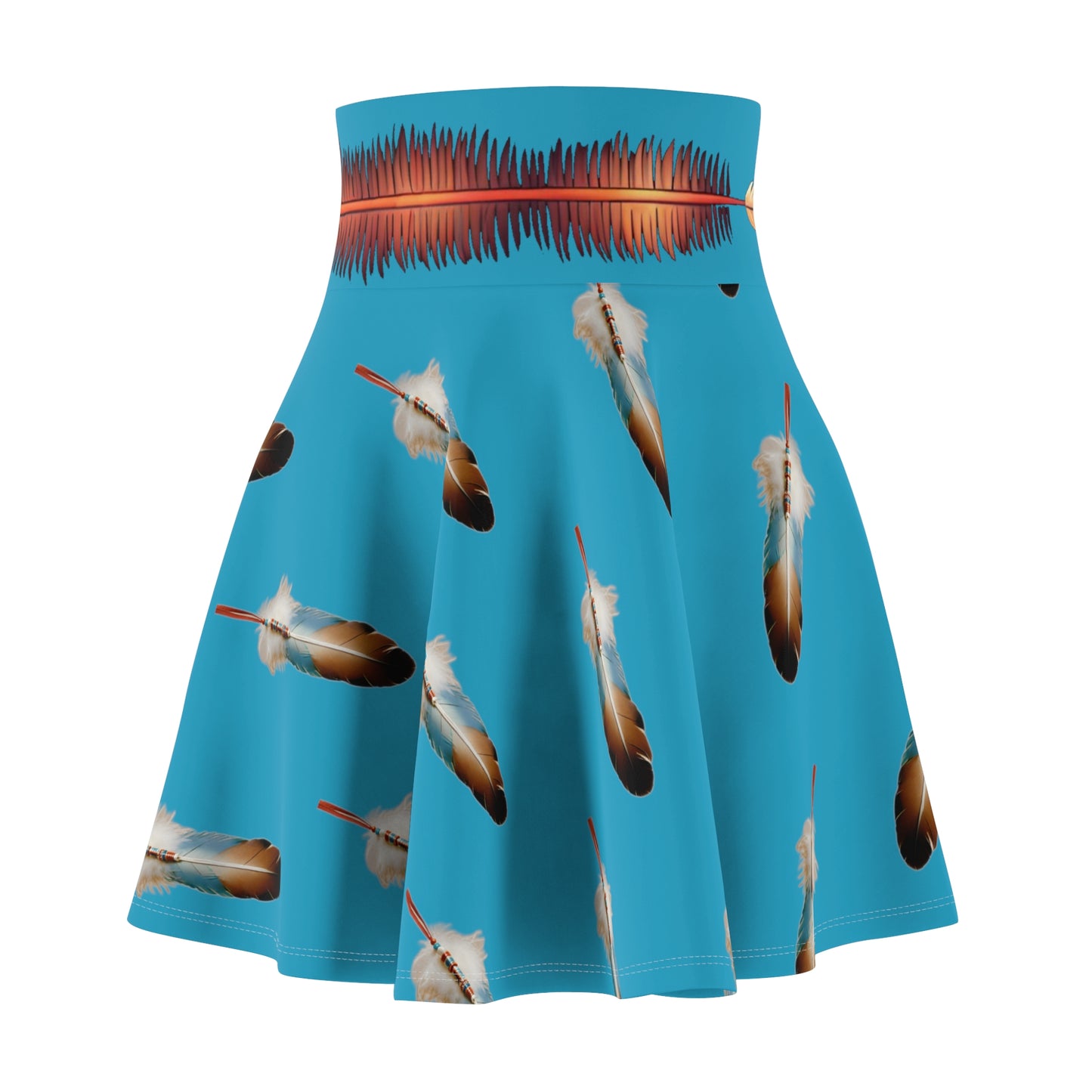 Native American Feathers Design Skirt