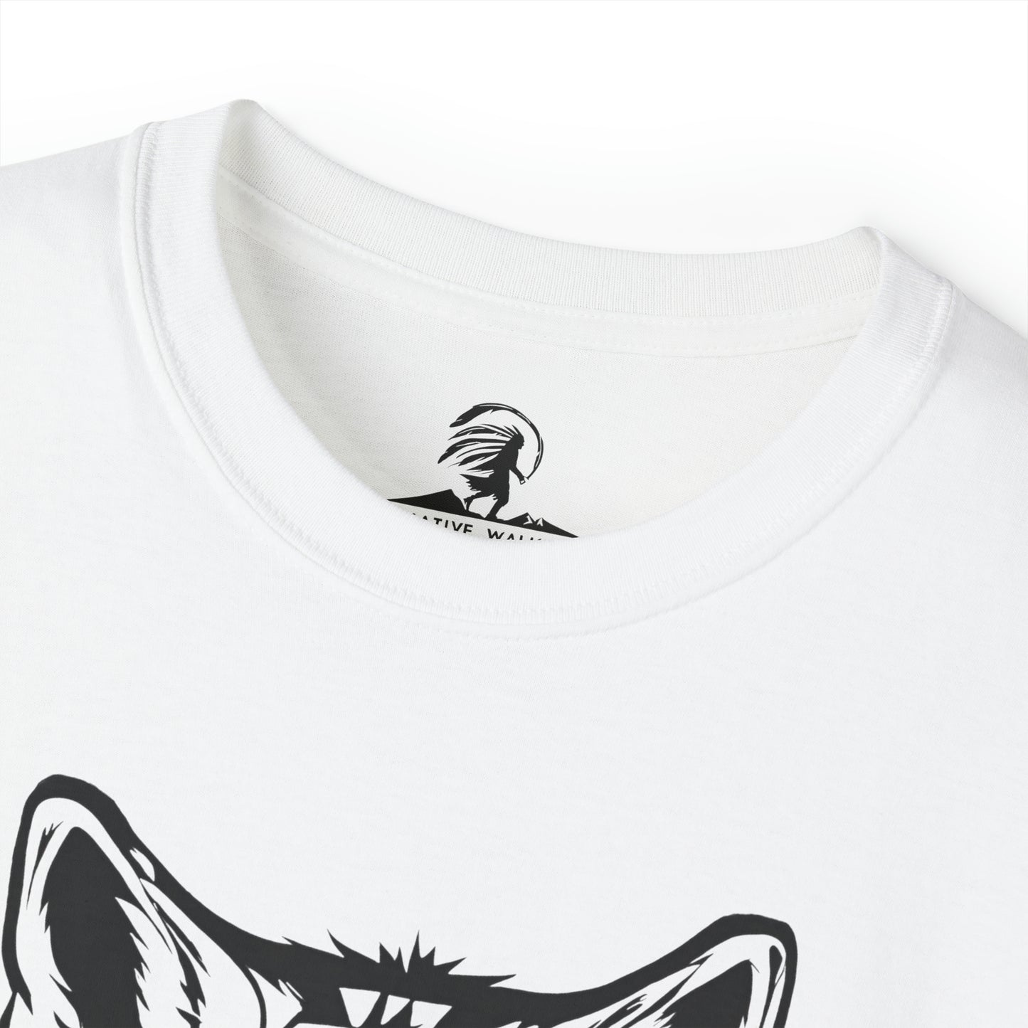 Native American Wolf and Feathers Design Tee