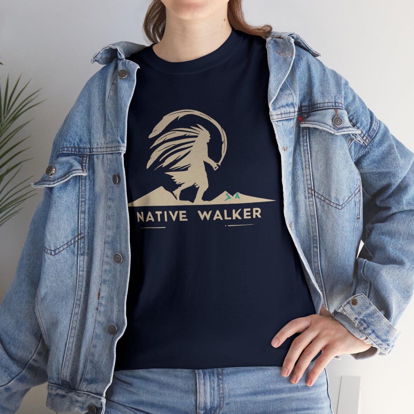 Native American Design T-shirt with Native Walker Logo