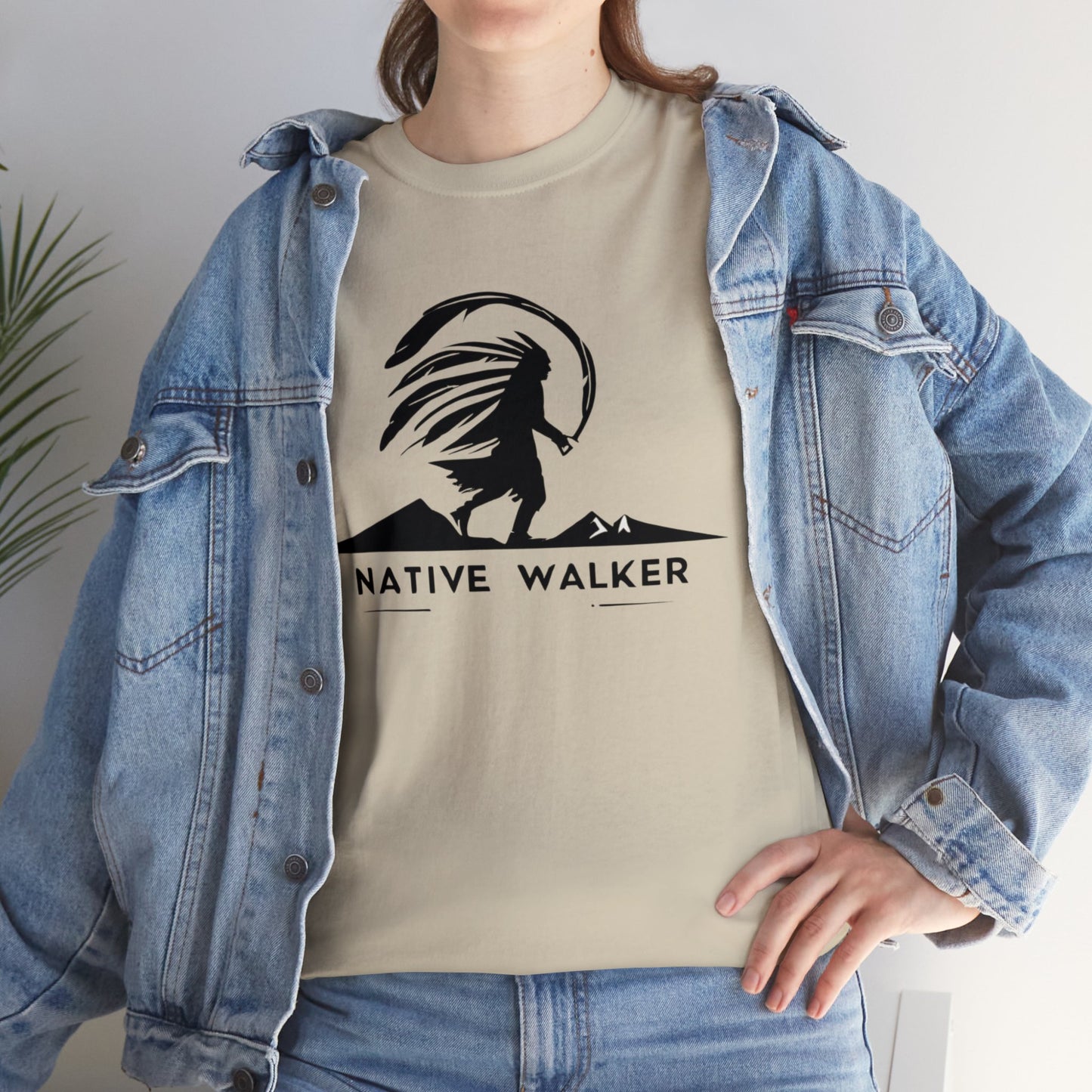 Native American Design T-shirt with Native Walker Logo