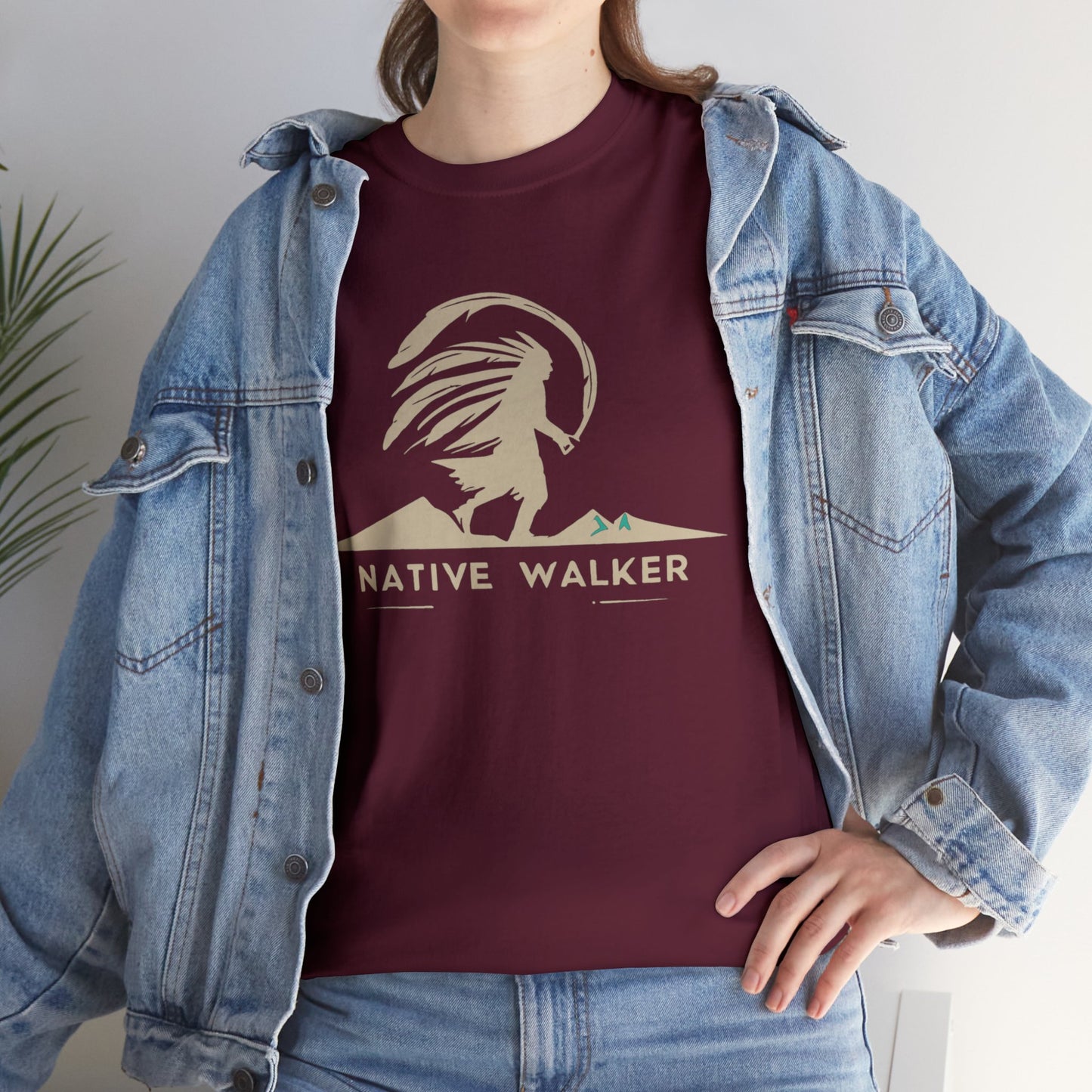 Native American Design T-shirt with Native Walker Logo