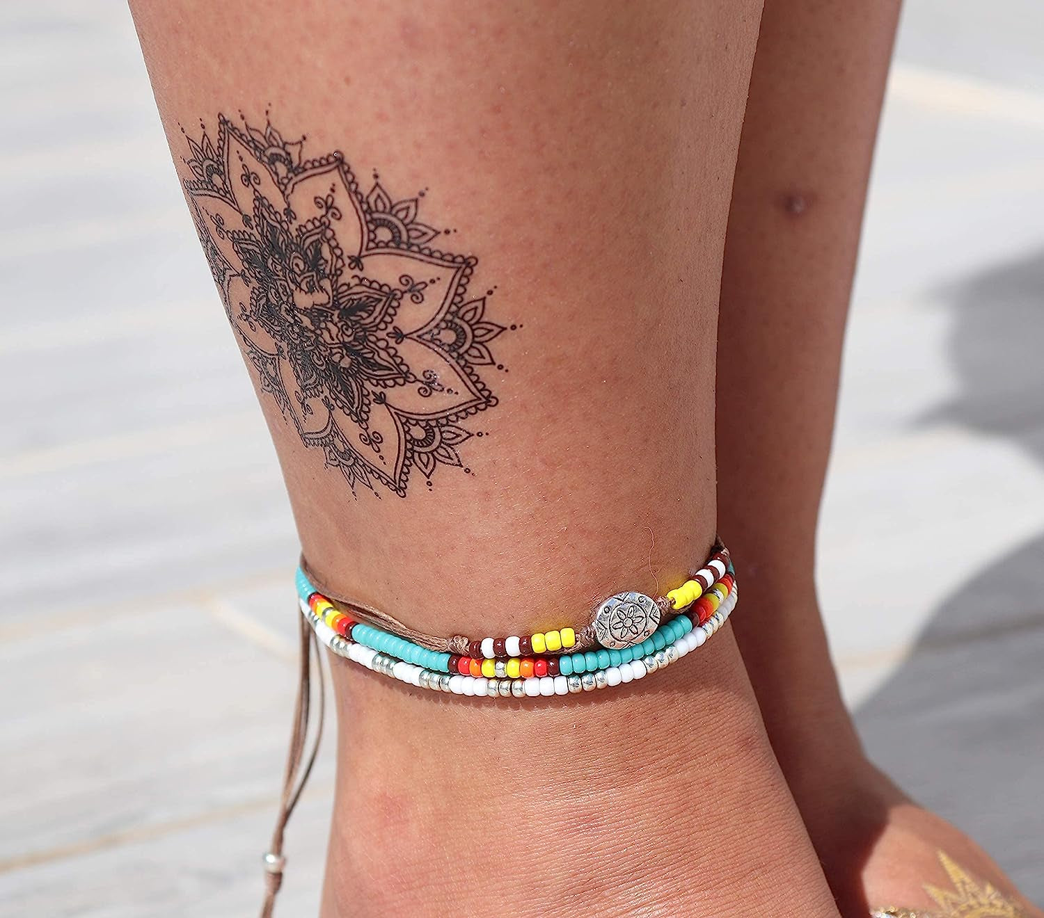 Native American Style Beaded Anklets