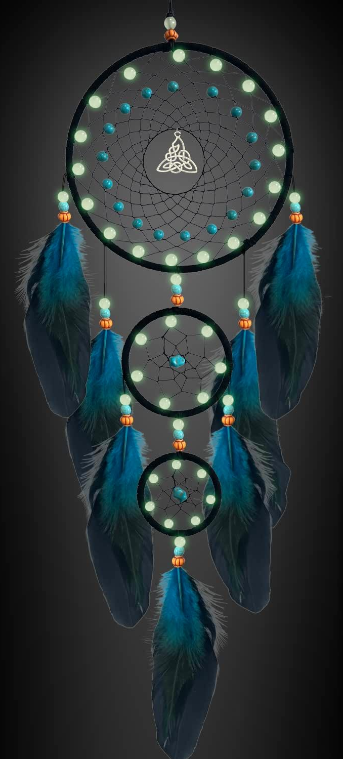 Native American Dreamcatcher with Luminous Beads