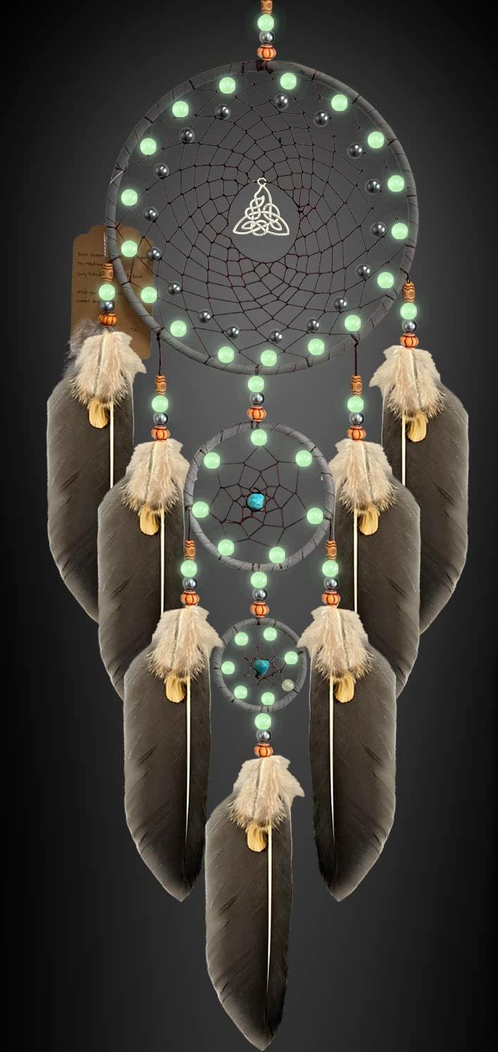 Native American Dreamcatcher with Luminous Beads