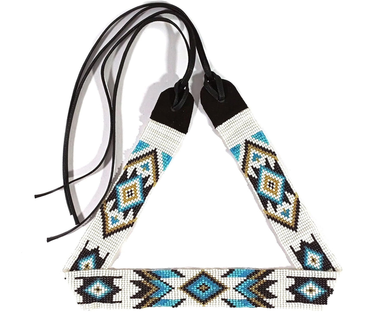 Native American Inspired Design Beaded Hatband