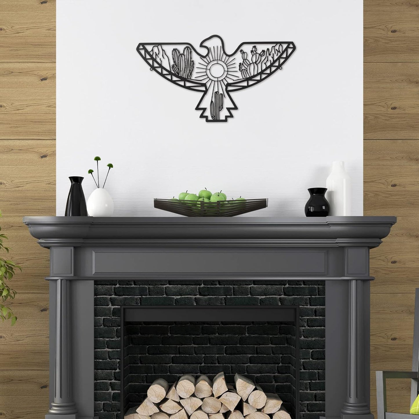 Native American Aztec Eagle Metal Wall Art