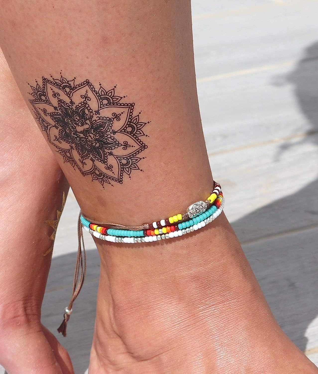 Native American Style Beaded Anklets