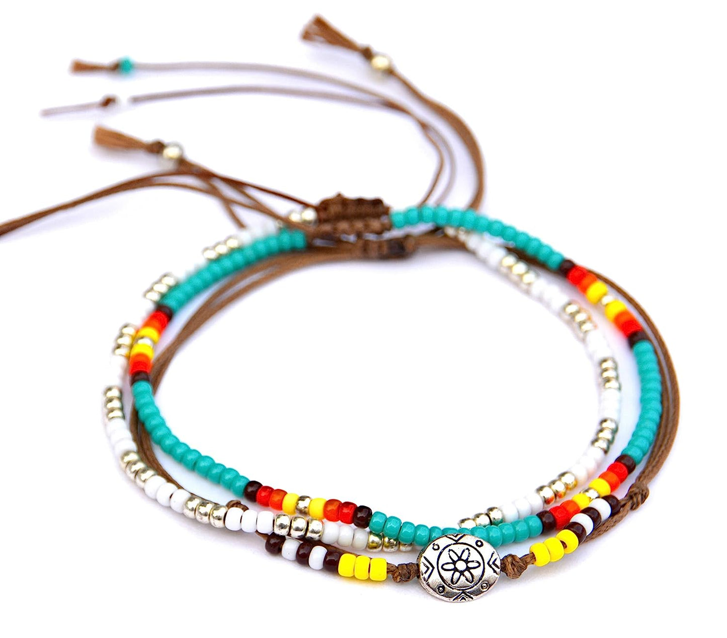 Native American Style Beaded Anklets