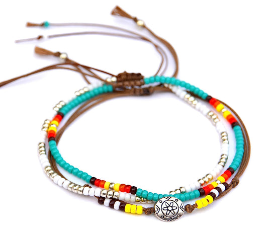 Native American Style Beaded Anklets