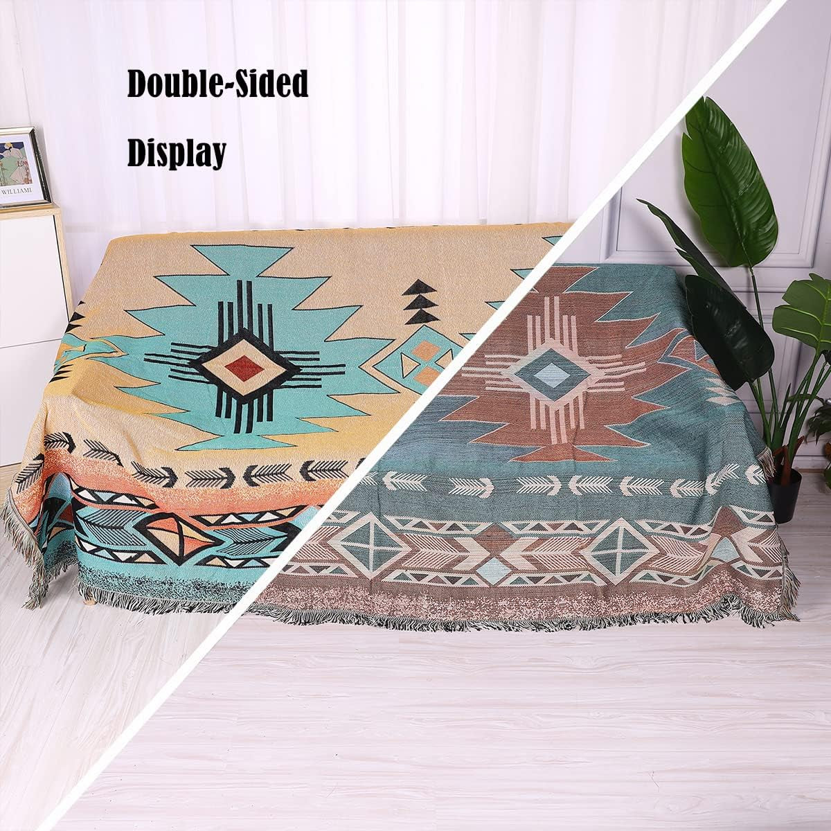 Native American Navajo Inspired Throw Blanket