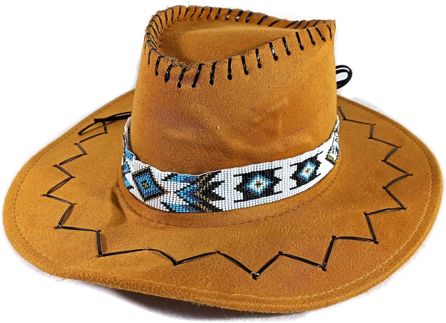 Native American Inspired Design Beaded Hatband